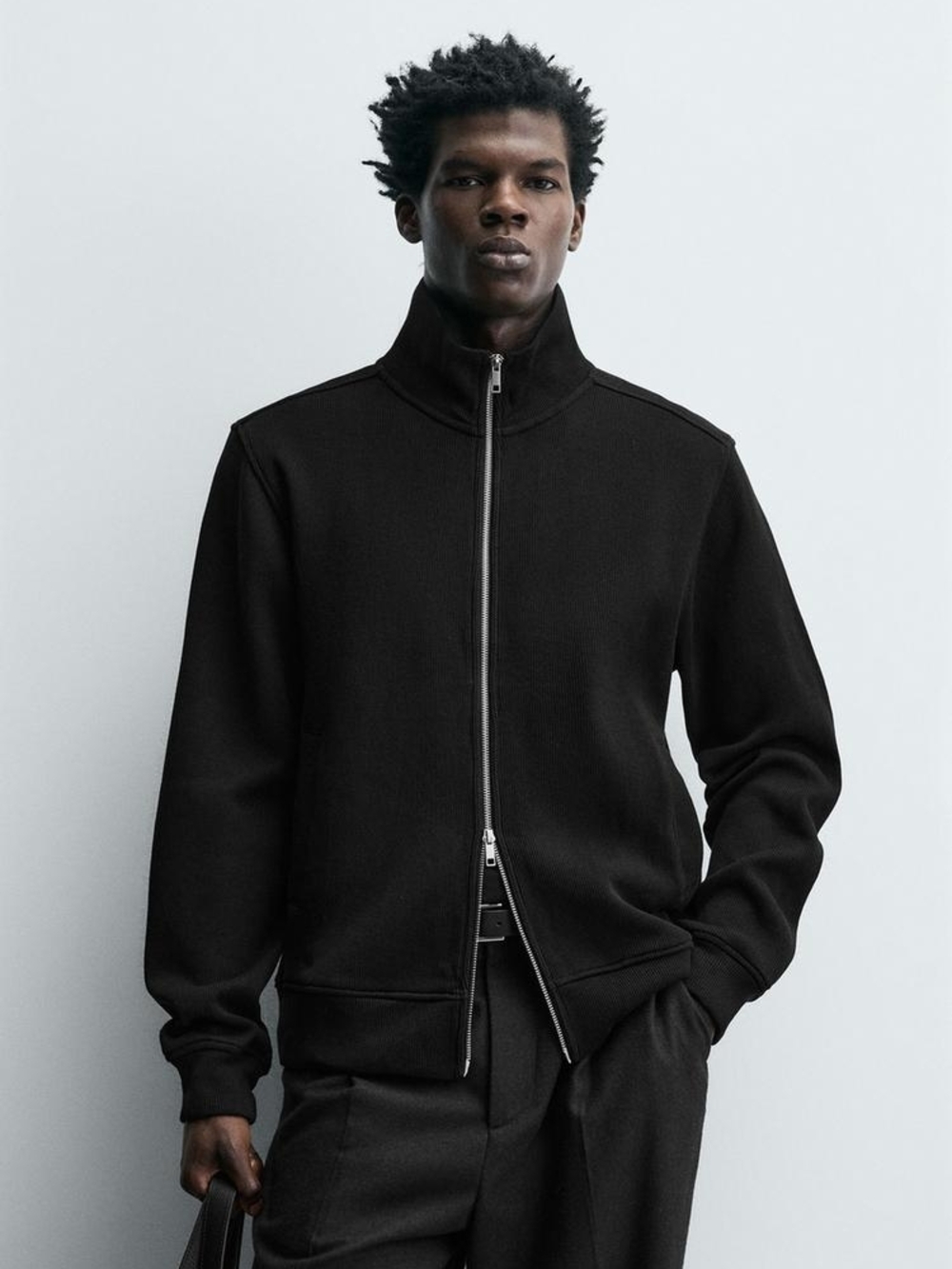 Zara Interlock Ribbed Jacket